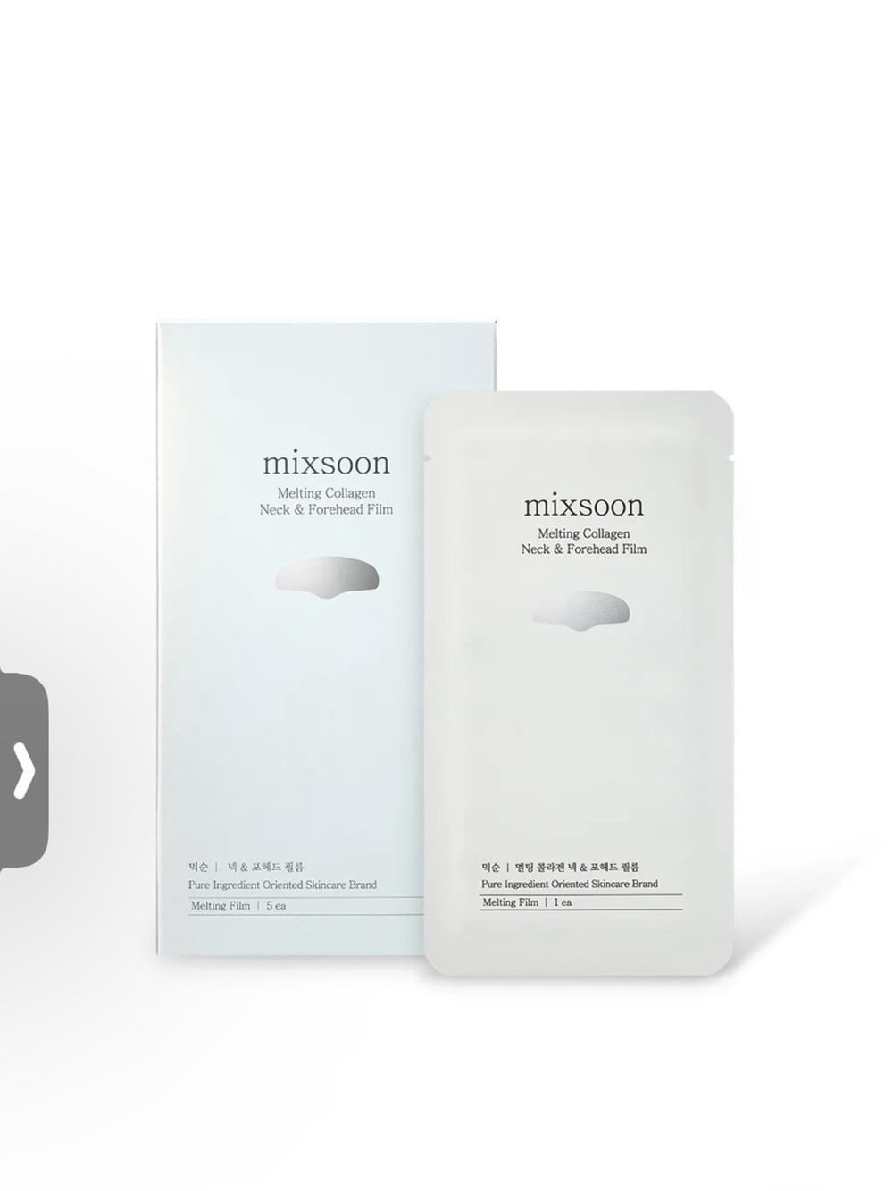 mixsoon Melting Collagen Neck & Forehead Film 5 pack - Picture 6 of 6